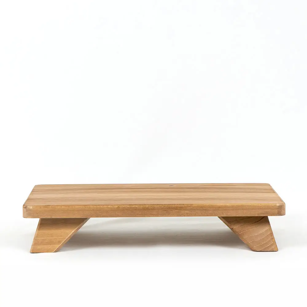 Wooden Centerpiece Riser, Rectangle Pine
