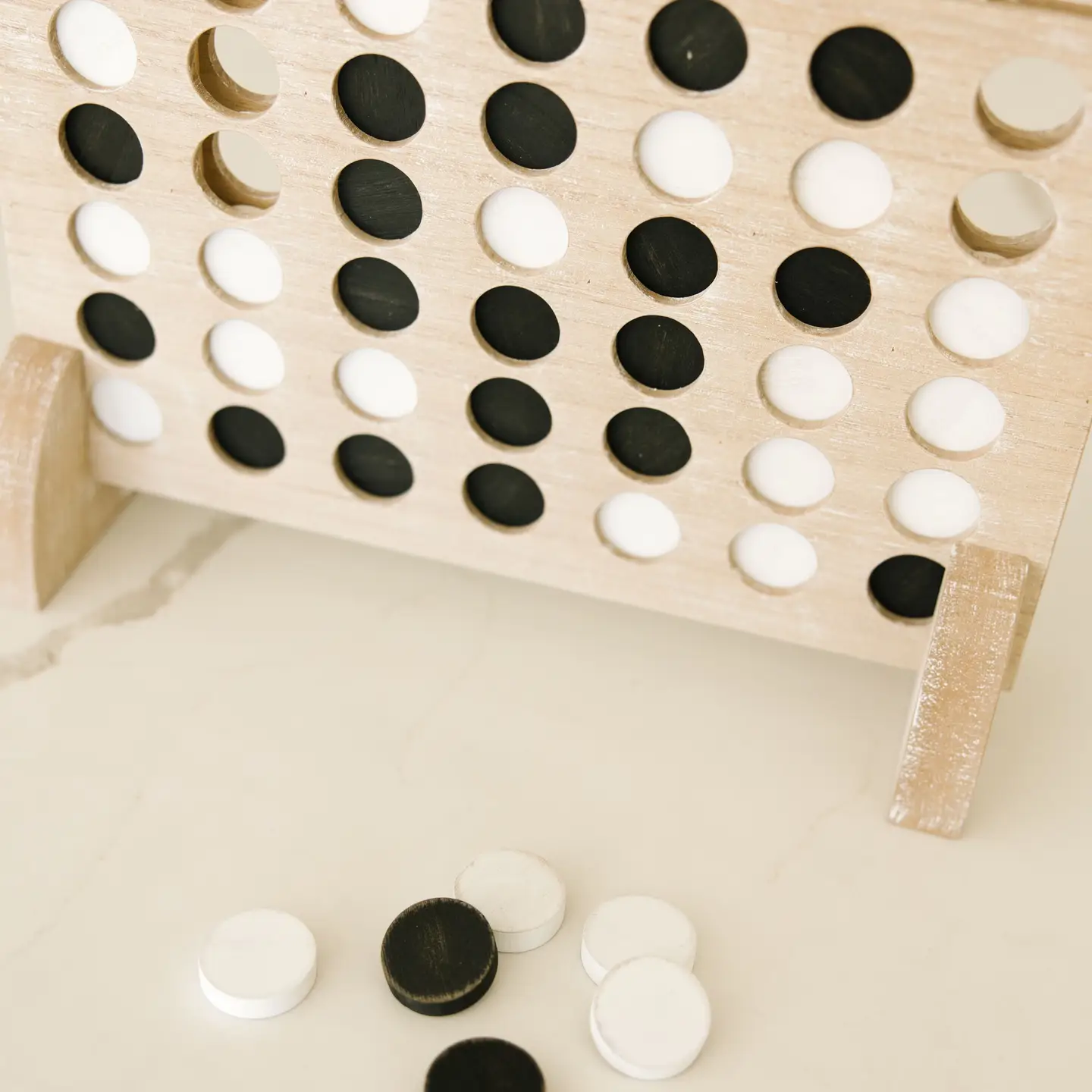 Wood Connect Four Game Board