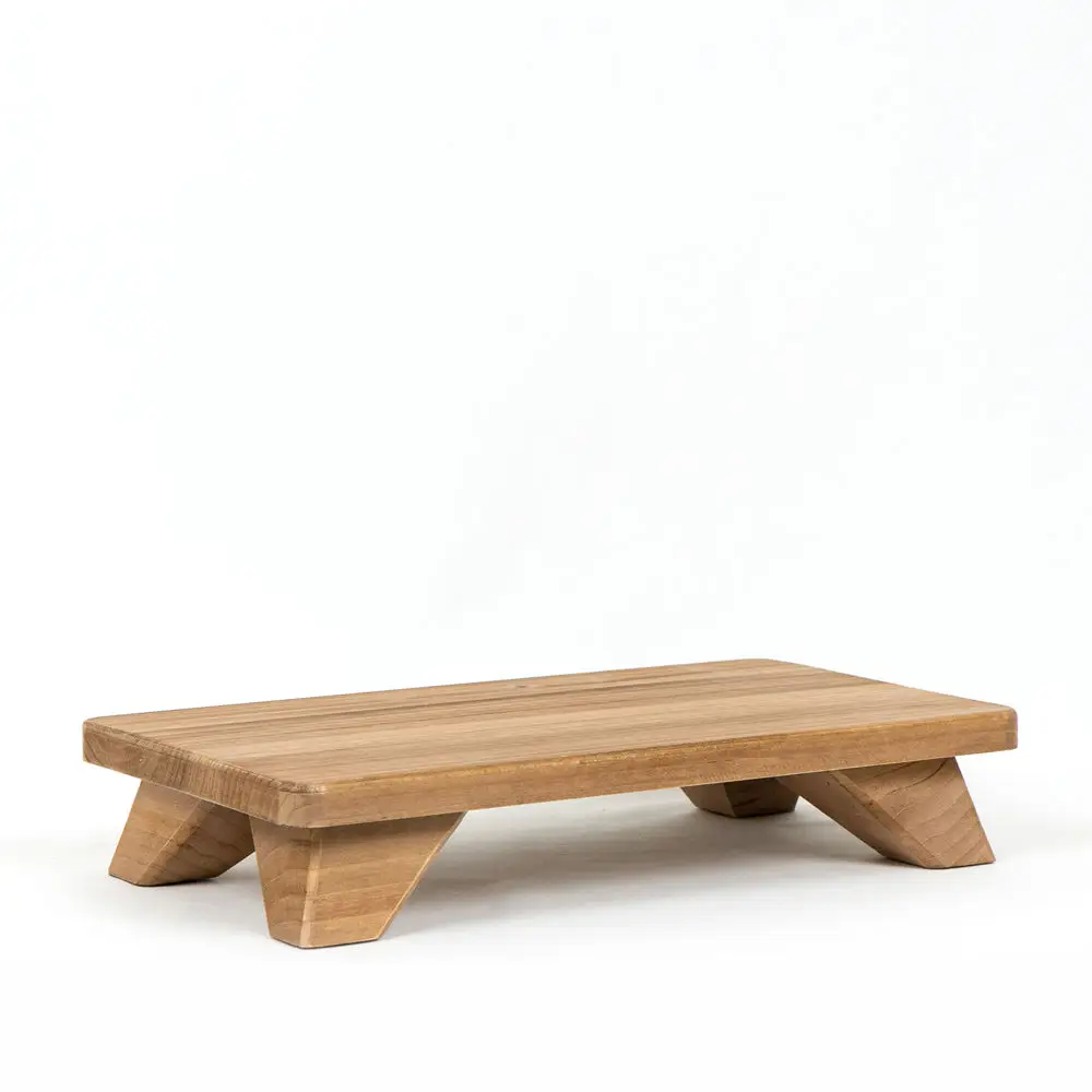 Wooden Centerpiece Riser, Rectangle Pine